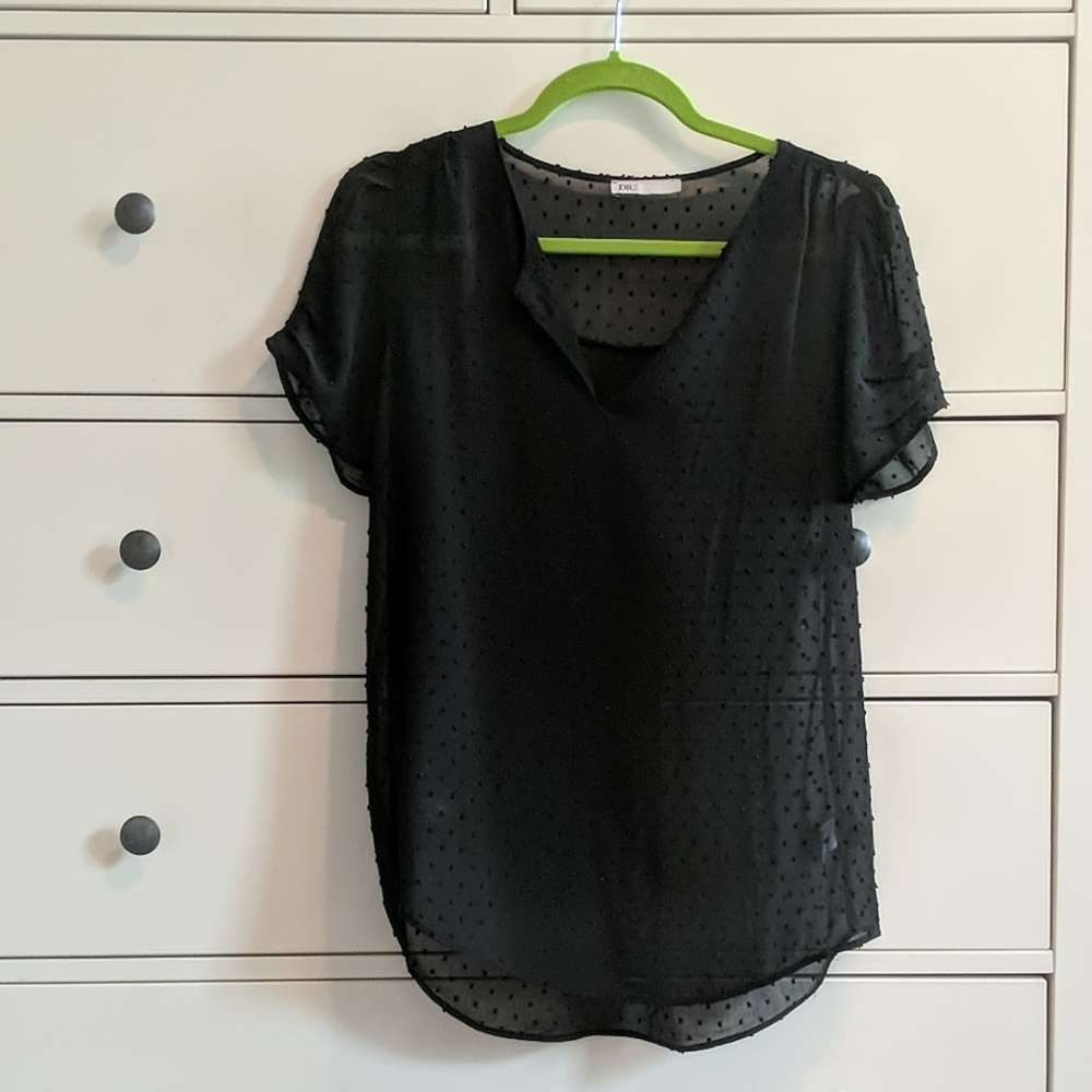 Sheer black top